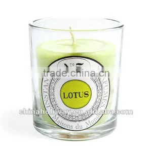 Lotus Candle, Scent Candle Glass thumbnail-1