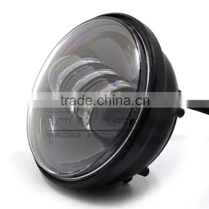 BJ-HL-011 Customized Waterproof Black Auxiliary 4.5" LED Motorcycle Spot Fog Passing Light for Harley Davidson thumbnail-3
