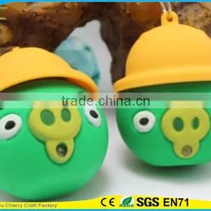 High Quality Promotional Cute Assorted Sound Activated LED Animal Keychain thumbnail-1