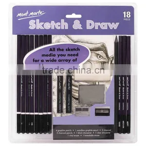 Mont Marte Sketch & Draw Set 18pce thumbnail-1