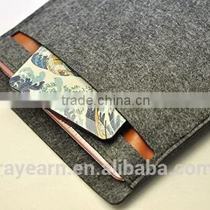 New Arrival Tablet Sleeve Woolen Felt Bag For IPad Pro Tablet Pouch Case thumbnail-2