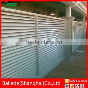 Fixed Airfoil Blade Aluminum Louvre Fence thumbnail-3