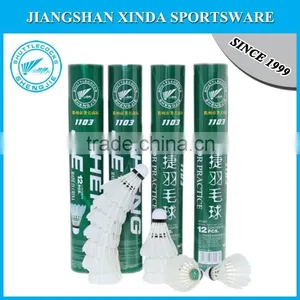 Training Head Cheap Aeroplane Shuttlecock Goose Feather Badminton thumbnail-1