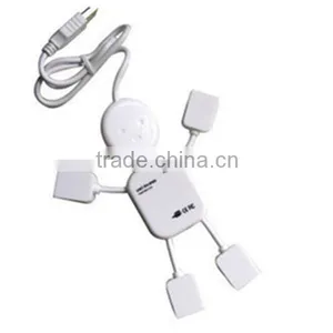 J212 EXW Price Four USB Distributor USB 2.0 Humanoid HUB Usb Splitter Wholesale thumbnail-2