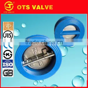 CV-SY003 Standard and Nonstandard 6 Inch Wafer Butterfly Type Duo Check Valve thumbnail-1
