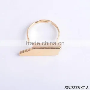 Shiny Gold and Shiny Silver Plating Adjustable Different States of Usa Map Rings thumbnail-5