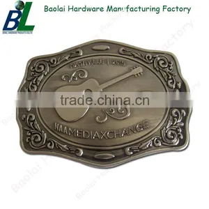 Oval Shape Embossed Zinc Alloy Reversible Belt Bukle for Men thumbnail-4