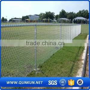Used Chain Link Fence Post /vinyl Coated Chain Link Fence Specifications Qunkun thumbnail-3