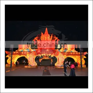 Red Silk Passageway Lighting thumbnail-1