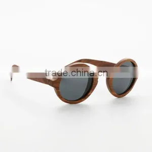 Custom Logo Sunglasses Wood Mirro Sunglasses Round Sunglasses Supplier's Choice thumbnail-3