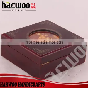 Black Lacquer Finish Luxury Wooden Box With Lock thumbnail-1