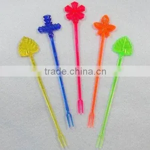 Flower Swizzle Stick / Muddler / Plastic Flower Stirrer / Drink Stirrer thumbnail-1