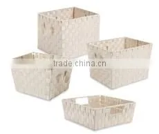 Plastic Woven Storage Basket thumbnail-2