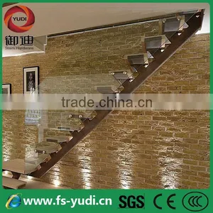 Canada Indoor Straight Steel Wood Prefabricated Stairs thumbnail-2