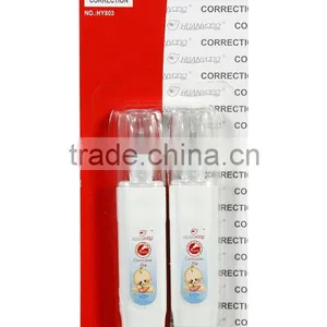 New Design White Corrector Liquid Metal Tip Correction Fluid(HY-607) in Blister Card 12ml thumbnail-1