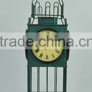Industrial Metal Floor Standing Clock thumbnail-1