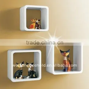 Wall Shelf,storage Cube,square Living Room Decorative Wooden thumbnail-1