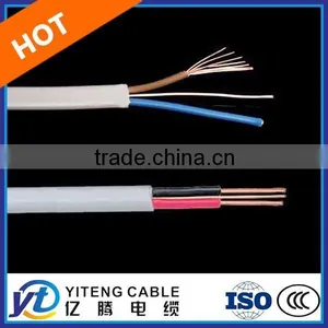 CU PVC Insulated PVC Jacket Twin Core With Earth Flat Cable BVVB thumbnail-2