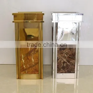 High Quality Decorated Hotel Metal Dustbin thumbnail-1