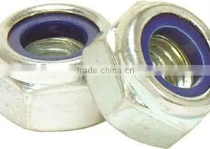 Chrome Finish Nylock Hex Nut thumbnail-1