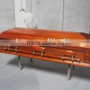 Wooden Veneer Casket,cheap Wholesale Funeral Wooden Casket thumbnail-1