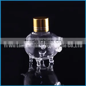 Handmade Handicrafts Transparent Glass Piggy.Transparent Perfume Glass Bottle for Perfume With Metal Bulb Atomizer Provider thumbnail-3