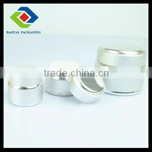 15gm/30gm/50gm Sliver Aluminun Cream Jar,customize Injection Molding Cosmetic Nail Gel Jar thumbnail-1