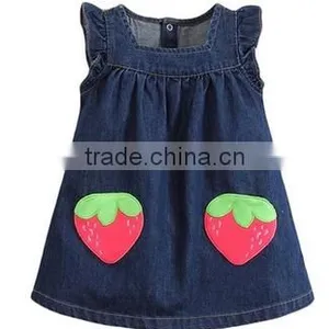 2015 Girls Cotton Jeans Skirt thumbnail-2
