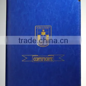 Newest A4 Certificate Frames Leather Material Certificate Frames Custom Made A4 Certificate Frames With Hot Stamp/debossed Logo thumbnail-1