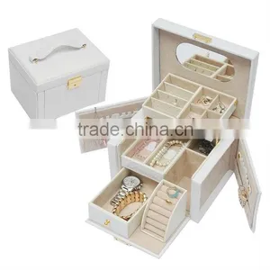 Leather Jewellery Box,safe Jewellery Box With Lock and Drawer,fancy Jewellery Gift Box thumbnail-4