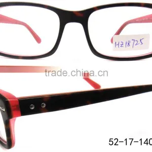 Top Design Acetate Eyeglasses Optical Frame With Wooden Temples Factory Outlet thumbnail-1