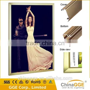 Long Using Life Snap Aluminum Edge Display Light Box for Cabinet Restaurant thumbnail-1