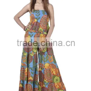 2841 Cotton Printed Jumpsuit Dresses Jump Suit Ropa Vetement Babacool Hindu Ropa Long Dresses Beachwear thumbnail-1