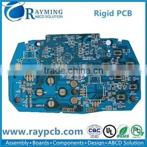 0.2mm Hole Width High Frequency PCB With Blue Soldermask thumbnail-1