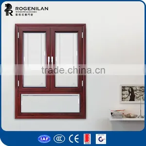 ROGENILAN 568 Series Double Glass Aluminium Window With Built in Blinds Prices thumbnail-1