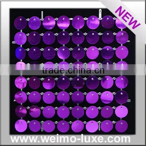 2016 Patent Product Relfecto Red Disc Sequins Panel For Wall Decoration thumbnail-3