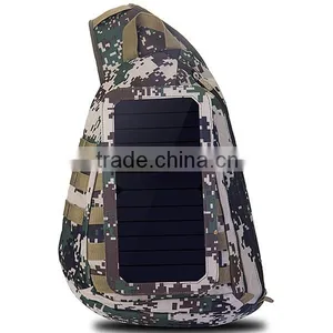 Camouflage Solar Panel Hiking Bag thumbnail-1