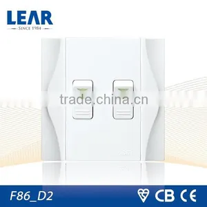 F86 Series 2 Gang 1 Way Light Switch thumbnail-1