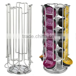 Coffee Pod Holder Rotating Revolving Rack Tower Capsule Stand thumbnail-1