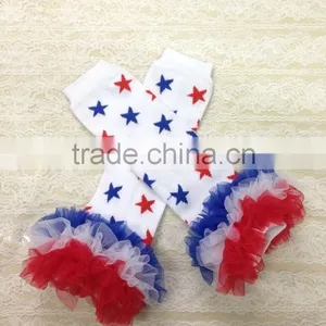 Wholesale Boutique Kaiya Baby Christmas Knitted Chevron Ruffle Leg Warmer thumbnail-3
