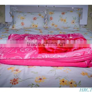 Hot Selling New Design 100 % Polyester Korean Style2Ply Mink Blanket thumbnail-5
