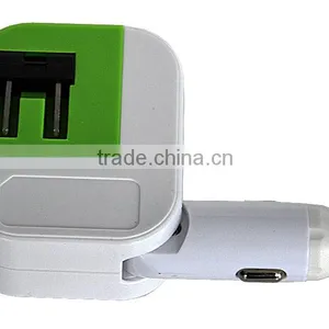 2016 New Style Dual Usb Car Charger and Wall Charger thumbnail-1