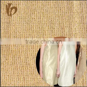 Bright Shiny Linen Cotton Metallic Fabric thumbnail-1