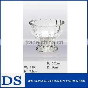 Lutos Flower Shaped Ice Cream Cup , Dessert Glass Cup,yogurt Glass Cup thumbnail-1