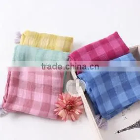 MS81045C Winter 2016 Kids Soft Fabric Plaid Scarves thumbnail-1