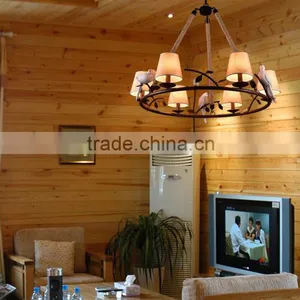 Resin Creative Bird Cloth Lamp Shade Lighting Iron Handmade Hemp Rope Light thumbnail-5