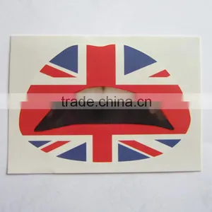 Wholesale Custom English Flag Water Transfer Temporary Lip Tattoos Sexy Waterproof Lip Sticker Non-toxic Lip Tattos Quality Choice thumbnail-3
