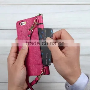 C&T Detachable Strap PU Leather Wallet Handbeg Protective Smartphone Shell for IPhone SE thumbnail-3
