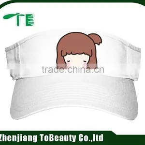 White Universal Embroidery Sun Visors thumbnail-5