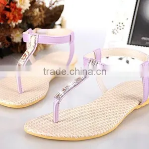 2015 Hot Sale Summer Flat Leisure Ladies Sandals Wholesale thumbnail-2